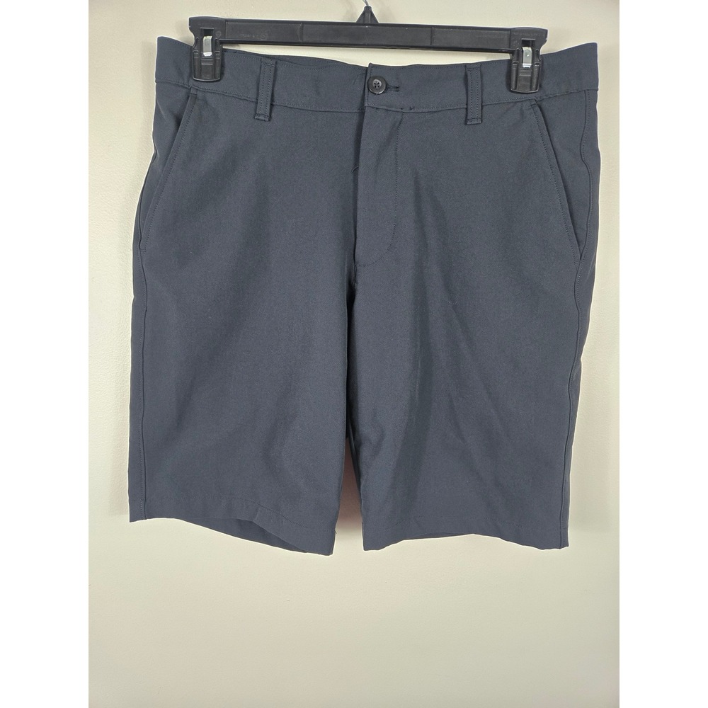 Under Armour Mens Golf Shorts 34 Dark Gray Performance Flat Front Polyester 10in